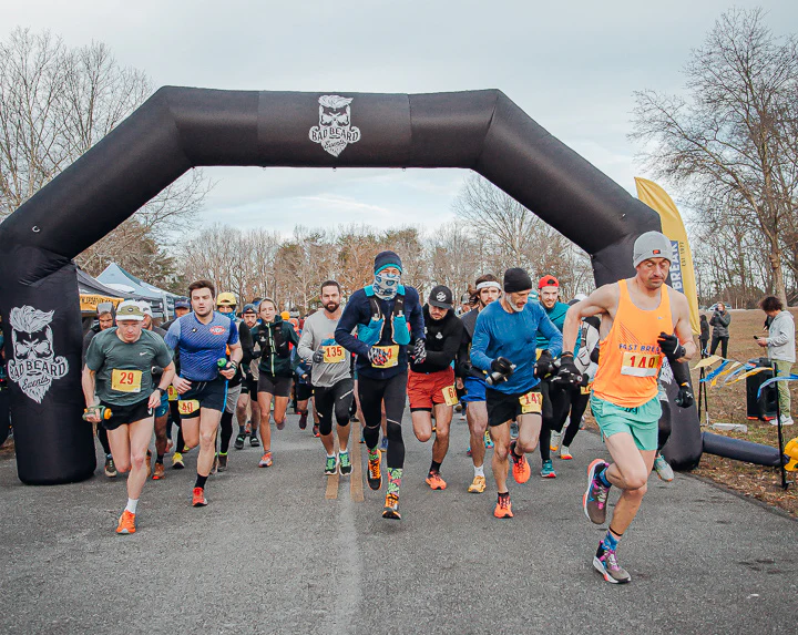 Runners at the start of a race